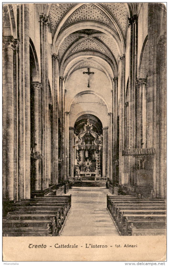 Trento - Cattedrale - L'Interno (449) * Feldpost 29. 9. 1915 - Trento