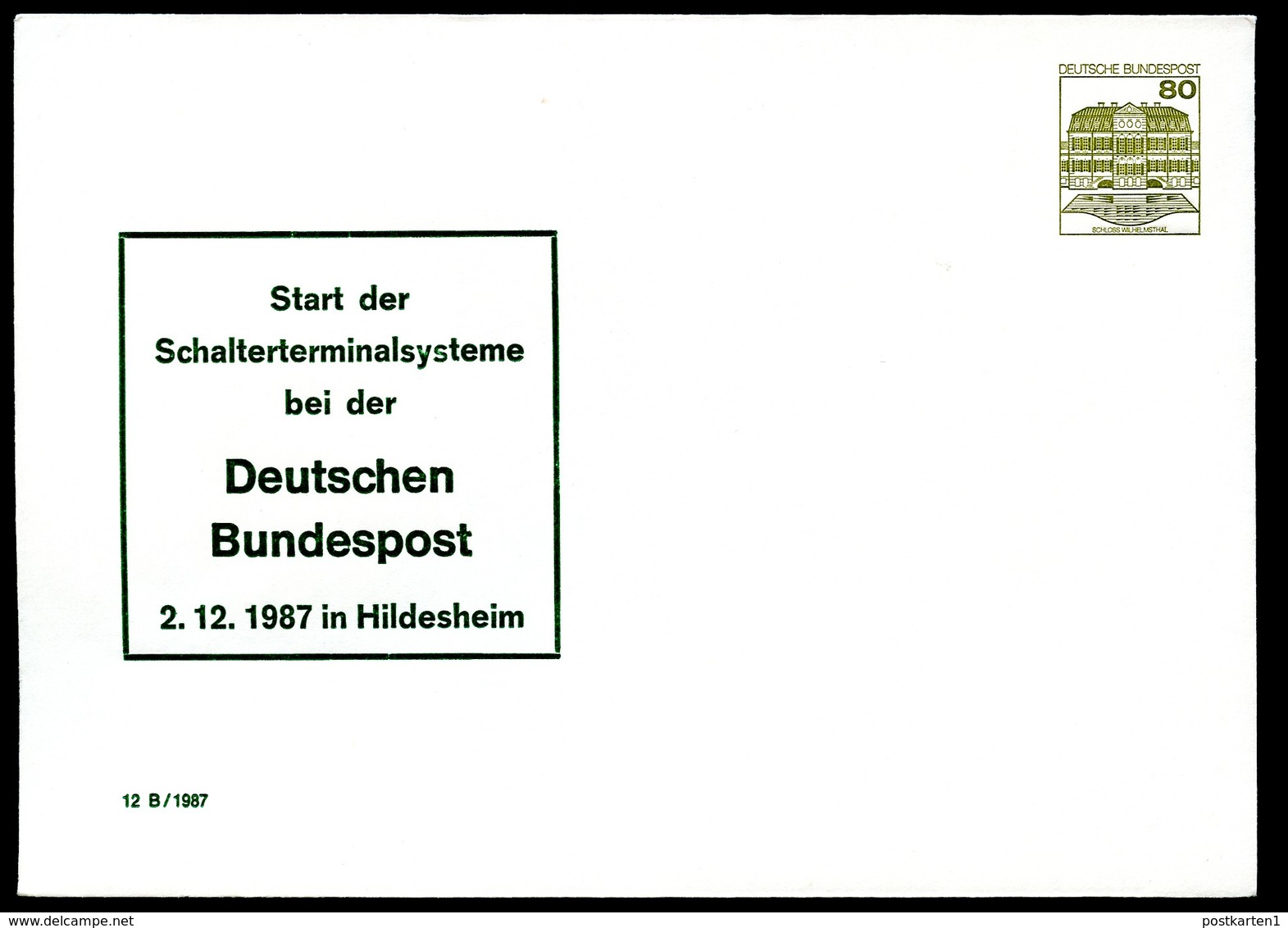 Bund PU254 D2/001 SCHALTERTERMINALSYSTEME Hildesheim 1987 - Post