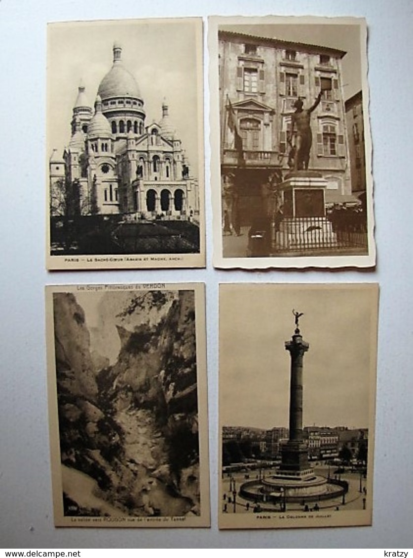 FRANCE - Lot 32 - 50 anciennes cartes postales différentes