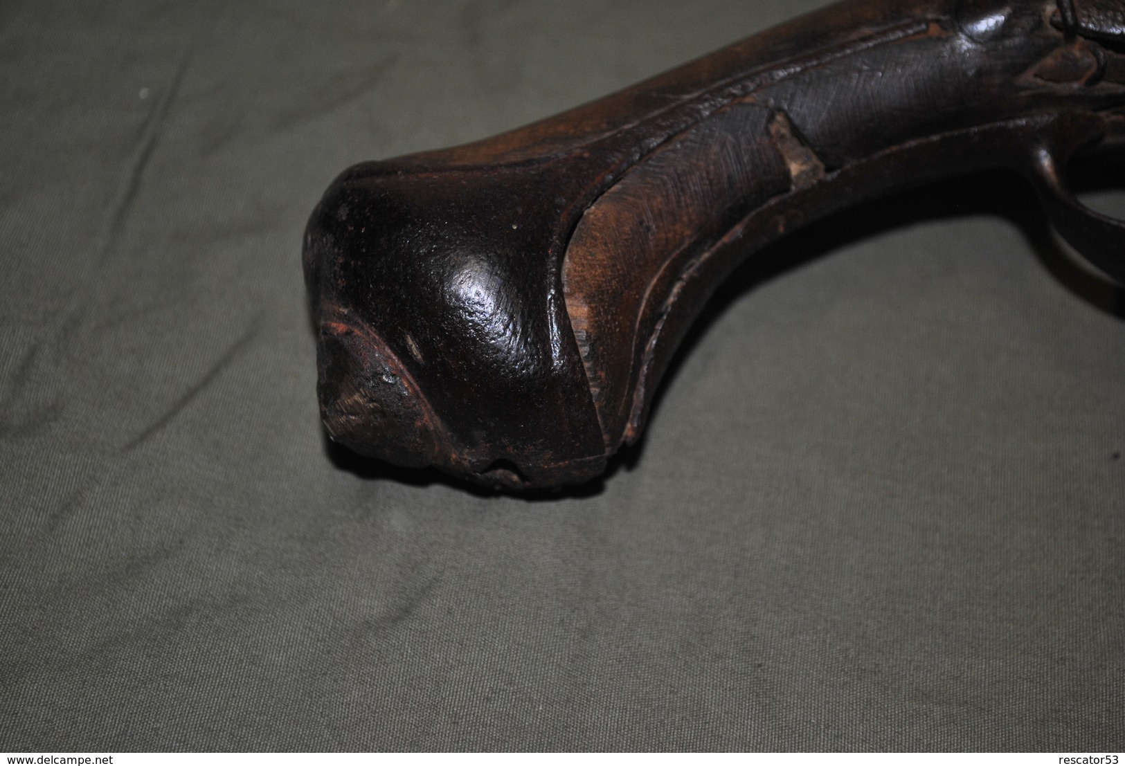 Rare Pistolet à Poudre Canon Long 53 Cm à Restaurer - Armes Neutralisées