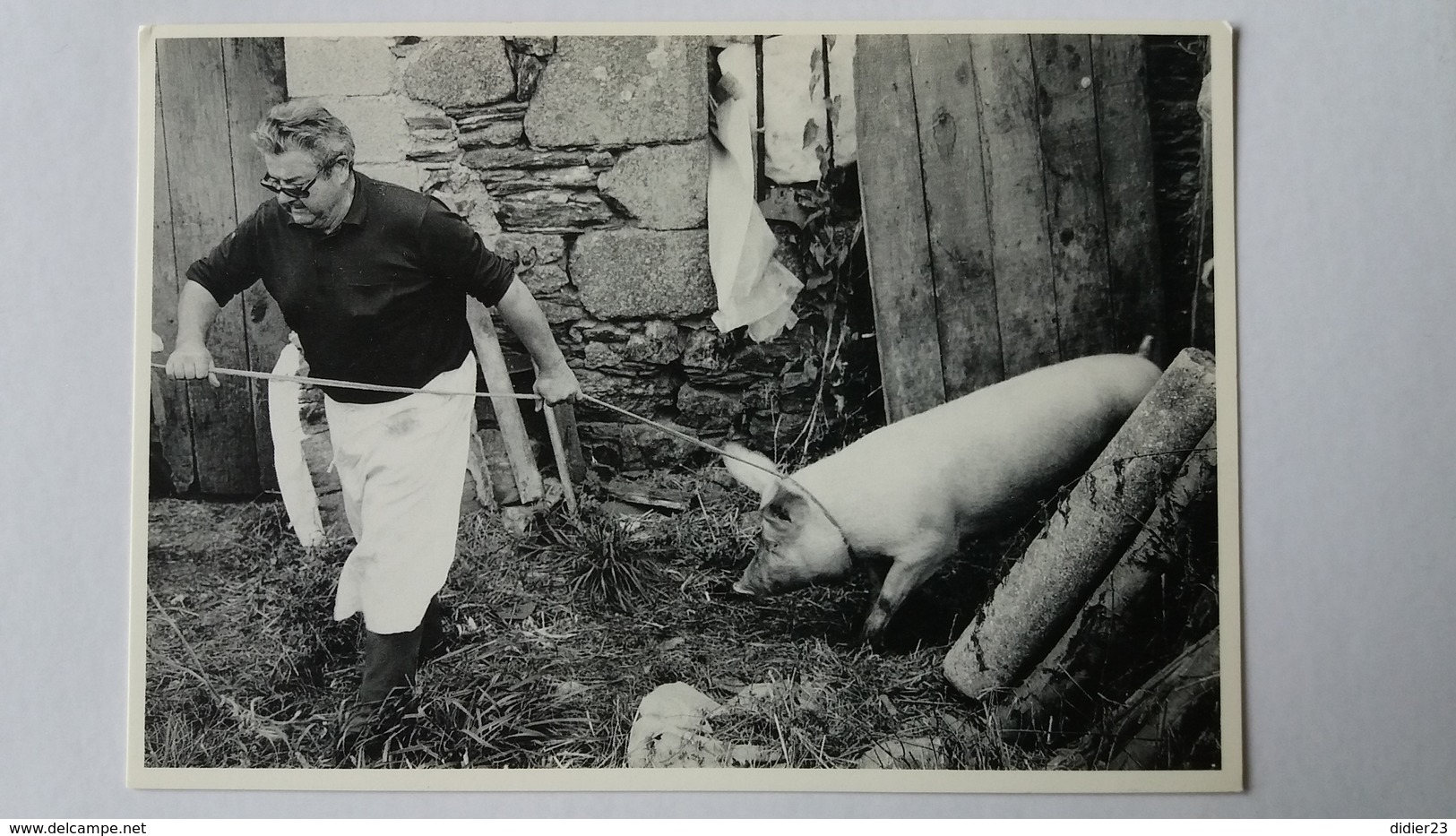 Plénée-Jugon - Pascal Martin PHOTOGRAPHE  - LOUIS DUCHENE LA MORT DU COCHON - BOUCHER DE CAMPAGNE 1986 - Plénée-Jugon