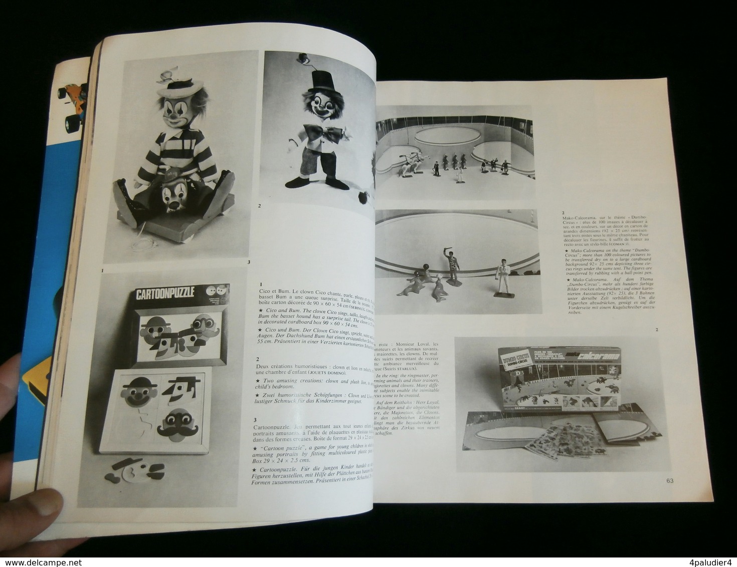 LA REVUE DU JOUET 1972 DEMUSA MAJORETTE TIPP KICK  LEGO CIRQUE LIMA JOUETS GY-GY DELACOSTE FISCHERTECHNIK AMPATOYS - Toy Memorabilia