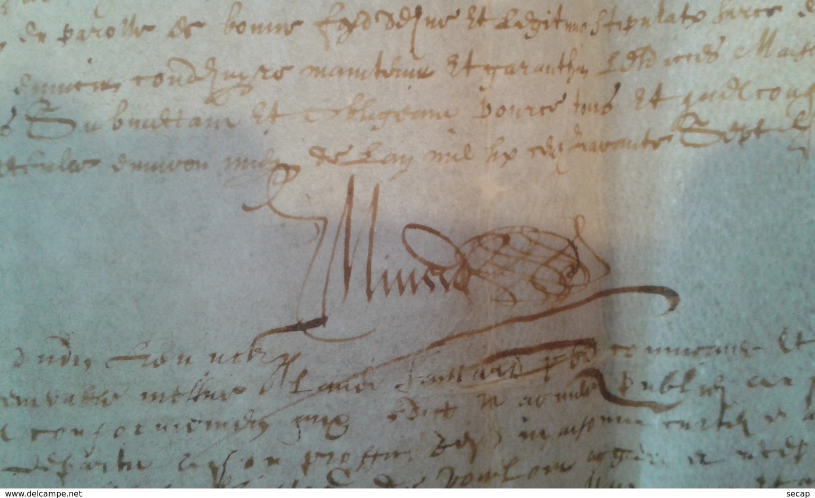 Parchemin Manuscrit, Conliège (Jura) 1647 - Manuscrits