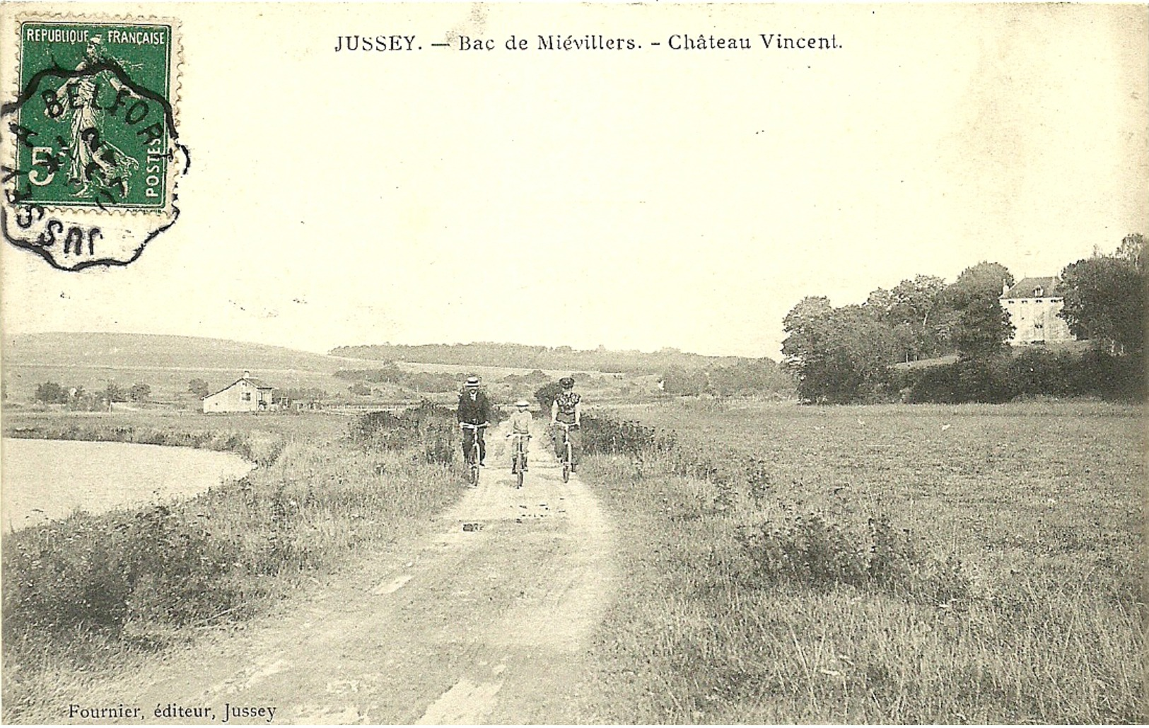 ( JUSSEY ) ( 70 HAUTE SAONE ) BAC DE MIEVILLERS CHATEAU VINCENT - Autres & Non Classés