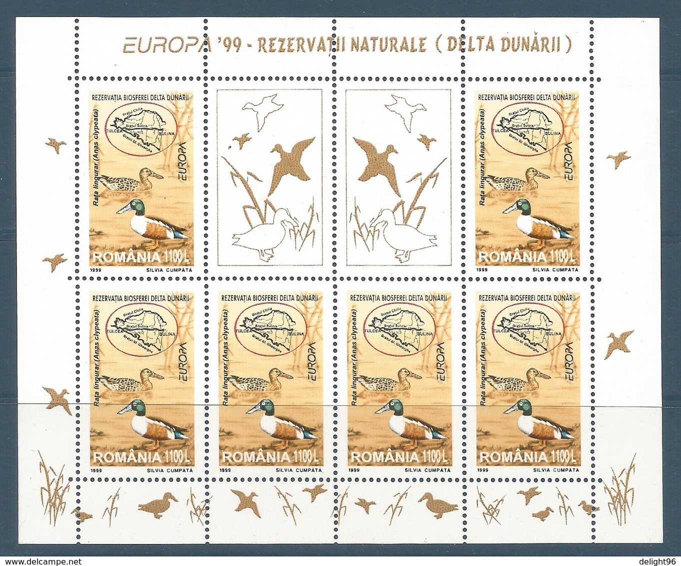 1999 Romania Europa: National Parks And Nature Reserves Minisheets (** / MNH / UMM) - 1999