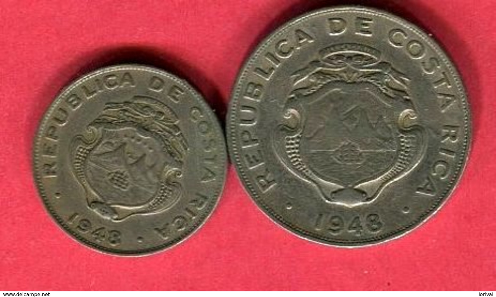 LOT 2  MONNAIES DIFFERENTES TB+ 3,5 - Costa Rica