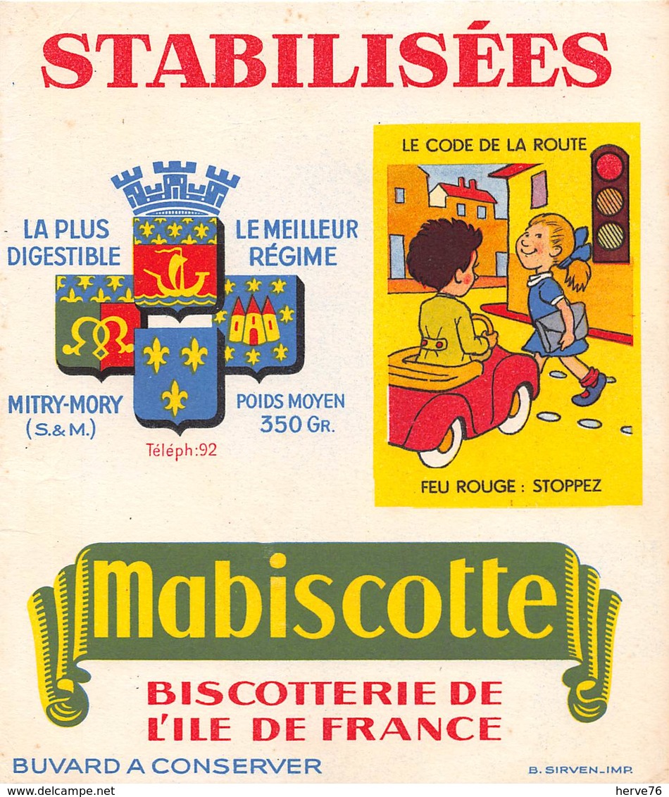 Buvard - Mabiscotte - Biscotterie De L'Ile De France - Zwieback