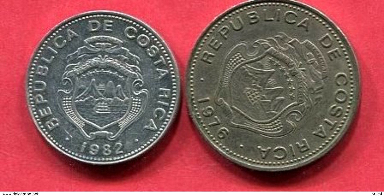 LOT 2  MONNAIES DIFFERENTES TB+ 2,5 - Costa Rica