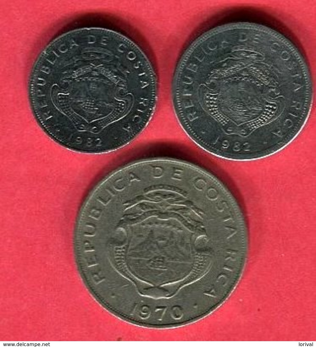 LOT 3  MONNAIES DIFFERENTES TB+ 3,5 - Costa Rica