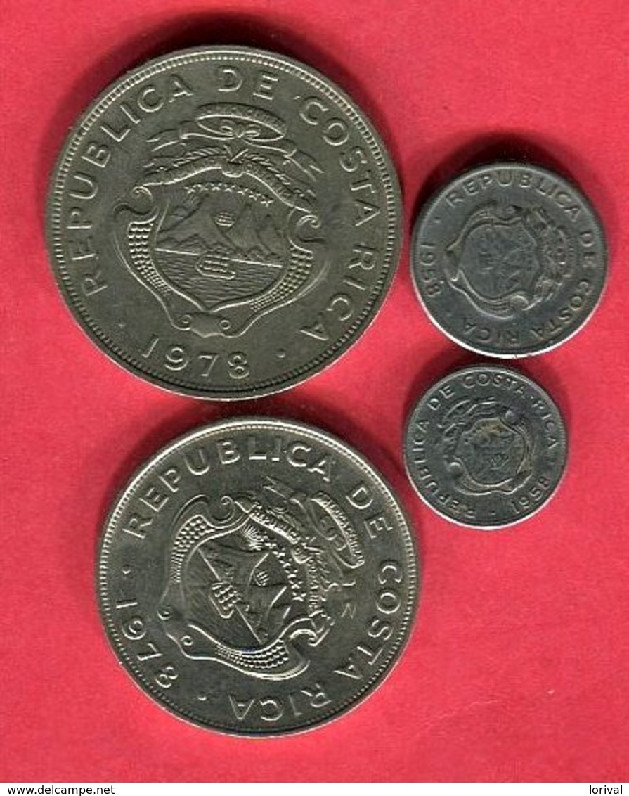 LOT 4  MONNAIES DIFFERENTES TB+ 4,5 - Costa Rica