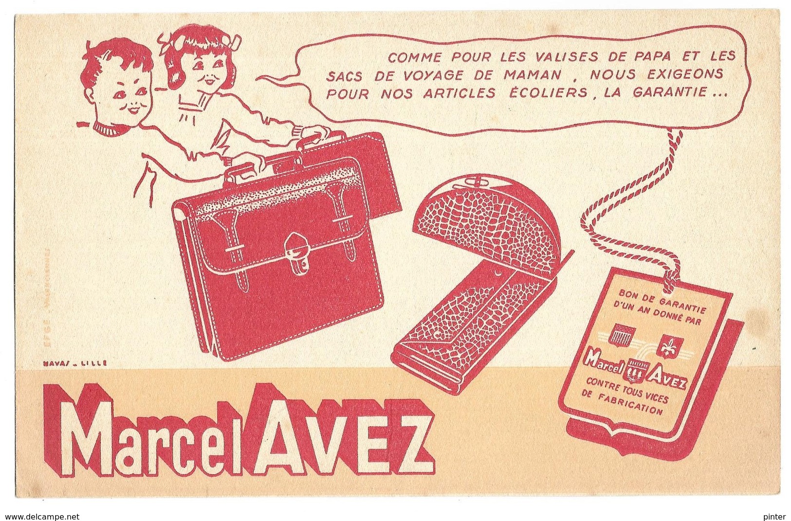 BUVARD - Article écolier - MARCEL AVEZ - Enfants