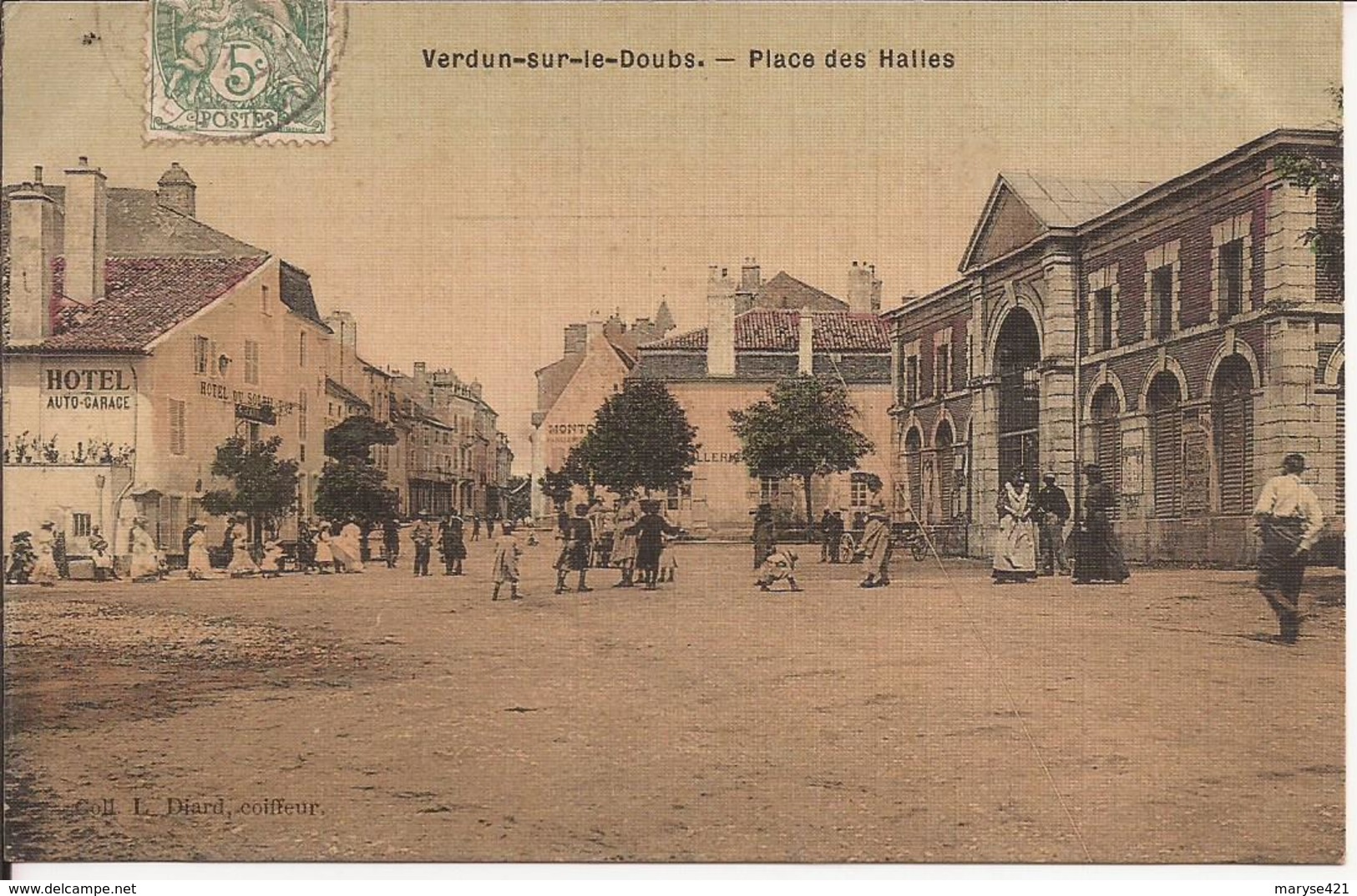 VERDUN SUR LE DOUBS PLACE DES HALLES - Autres & Non Classés