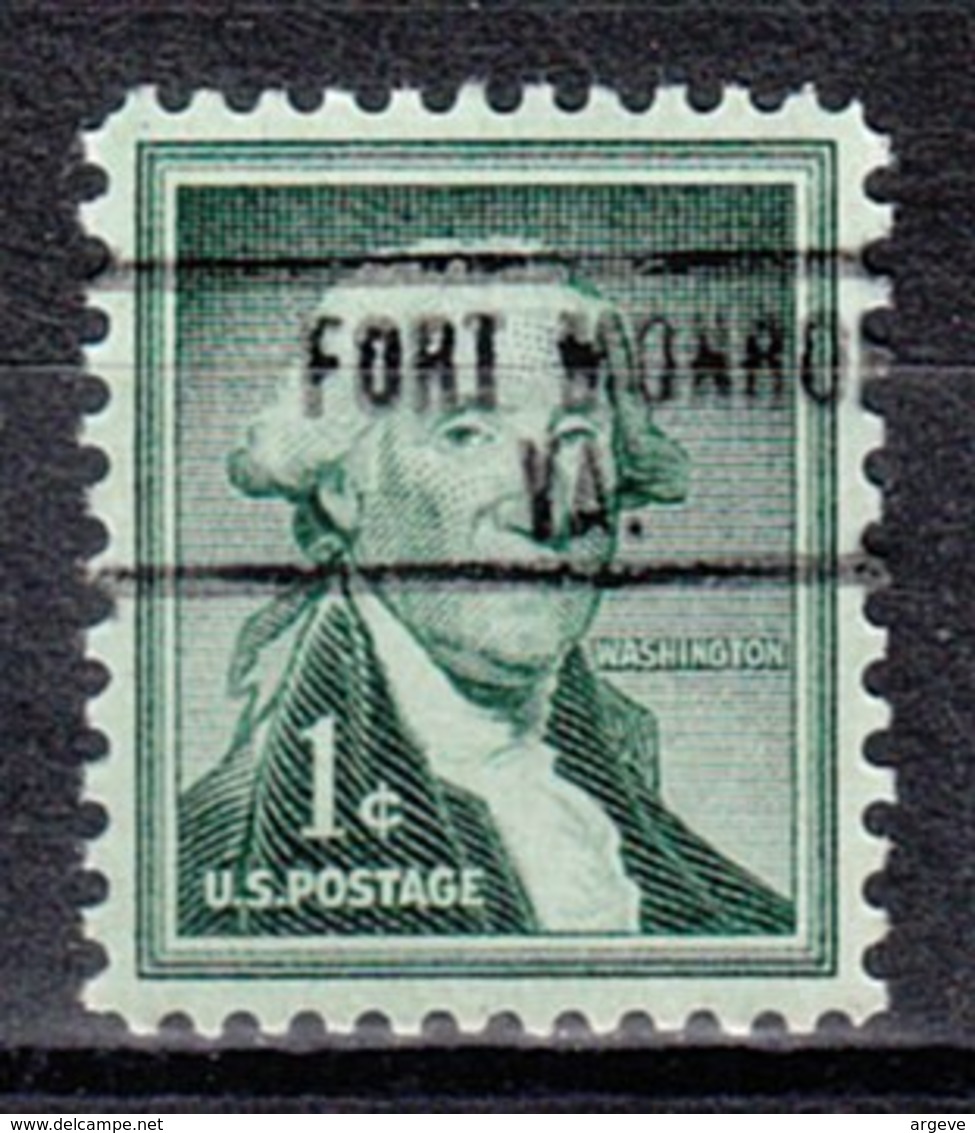 USA Precancel Vorausentwertung Preo, Locals Virginia, Fort Monroe 713 - Vorausentwertungen