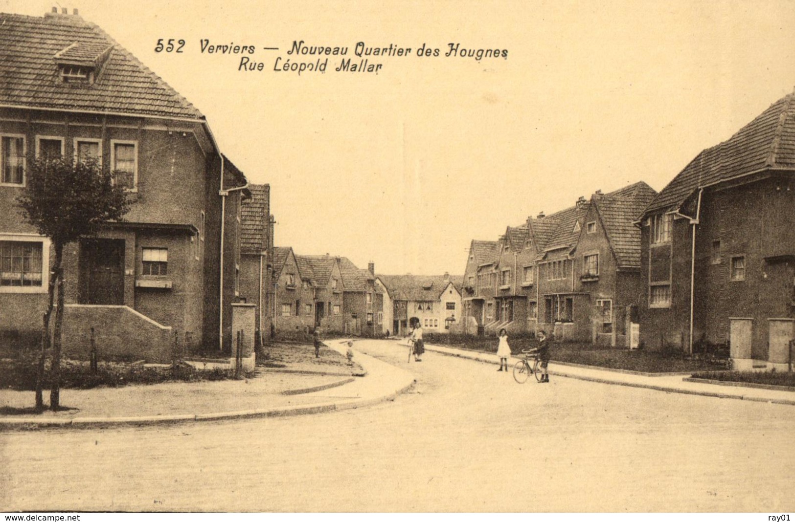 BELGIQUE - LIEGE - VERVIERS - Nouveau Quartier Des Hougnes - Rue Léopold Mallar. (n°552). - Verviers