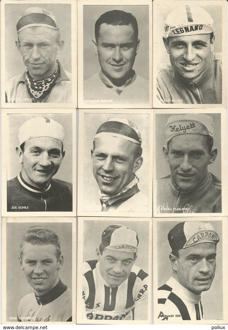 9 Chromos Coureur Wielrenner Renner Cycliste Parade Des Coureurs Cyclistes Wielrenners Années 50' 60' (4) - Cycling