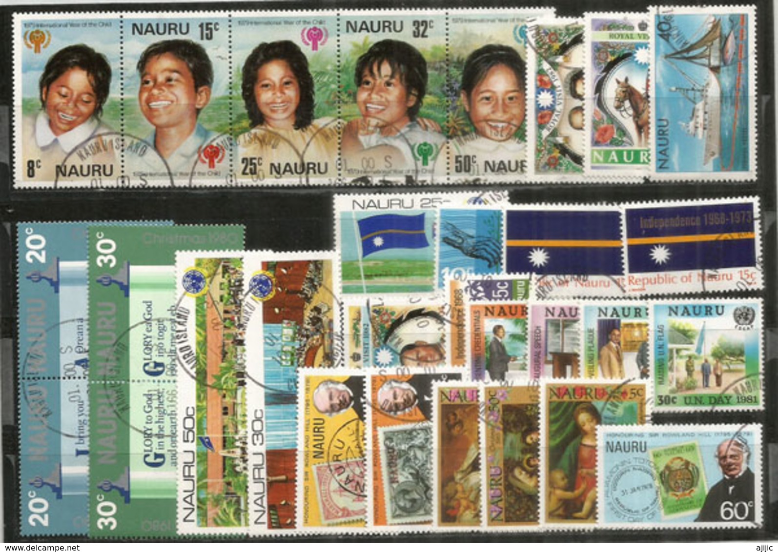 ISOLA NAURU (Oceano Pacifico) Lotto Di 30 Francobolli Usati.1a Scelta, Tutti Di Grandi Dimensioni,tutti Diversi. 29 € - Vrac (max 999 Timbres)