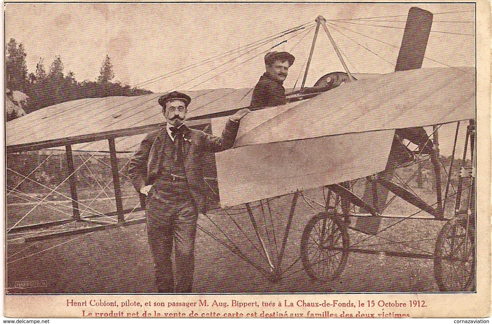 Aviation - Aviateur Henri Cobioni - La Chaux-de-Fonds - 1912 - Aviateurs