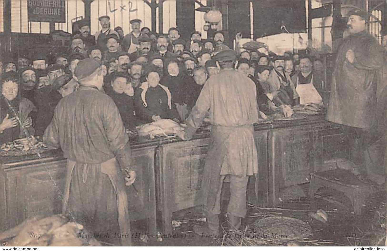 Paris.    75       Halles Centrales.  Vente A La Criée  De La Marée         (Pli Voir Scan) - Lotes Y Colecciones