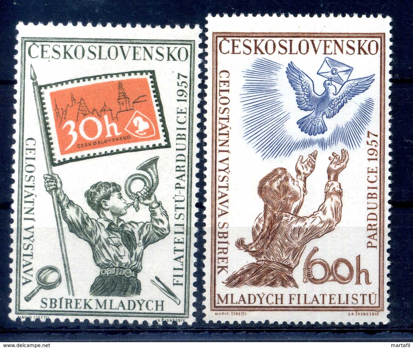 1957 CECOSLOVACCHIA SET MNH ** - Nuovi