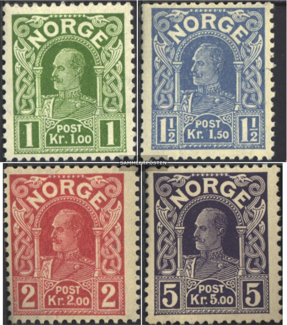 Norwegen 89-92 (completa Edizione) MNH 1910 Re Haakon - Ungebraucht