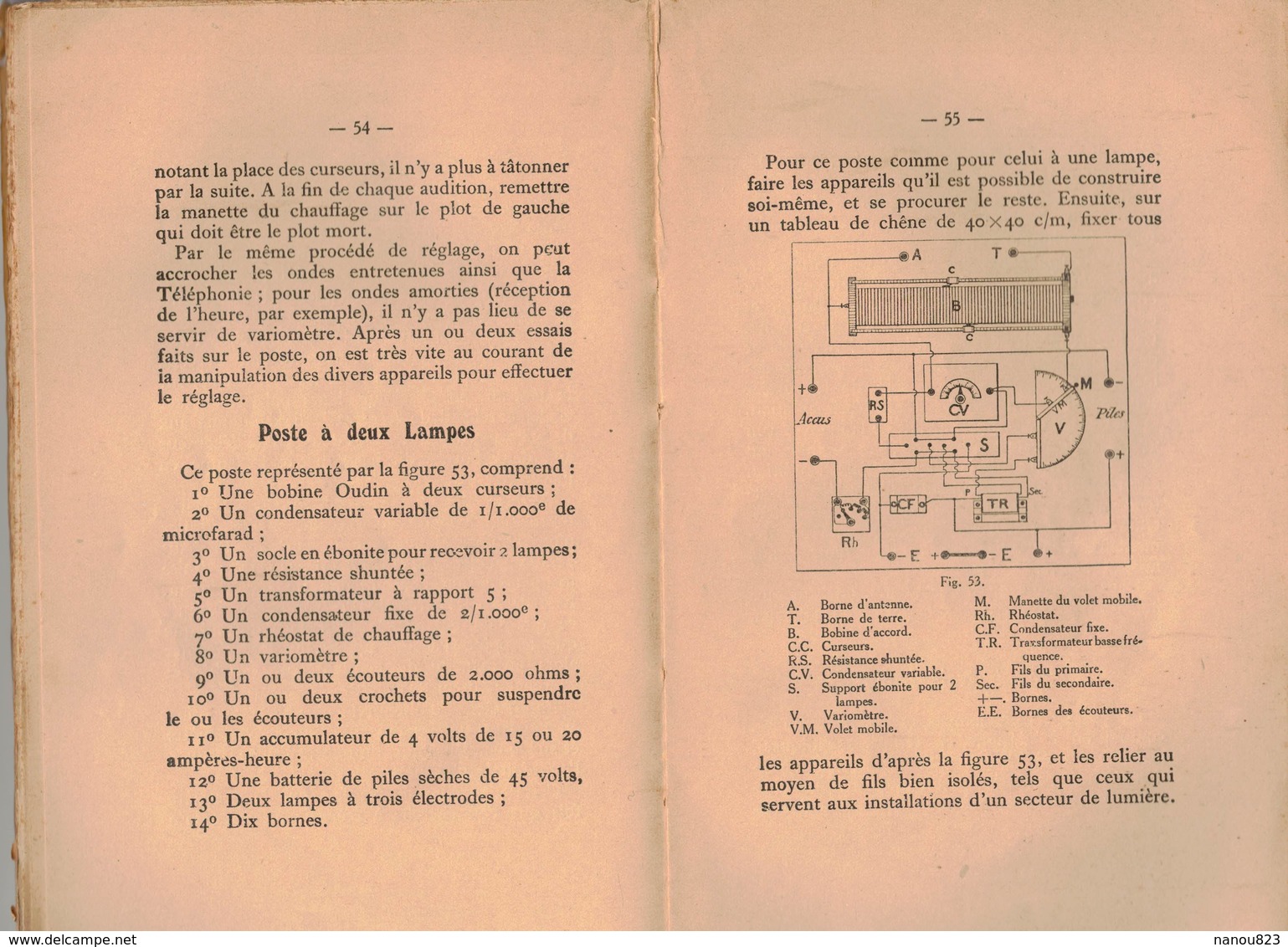 LA CONSTRUCTION DES APPAREILS DE TELEPHONIE SANS FIL à GALENE à LAMPES En HAUT PARLEUR - Voir Scan Table Des Matières - Téléphonie