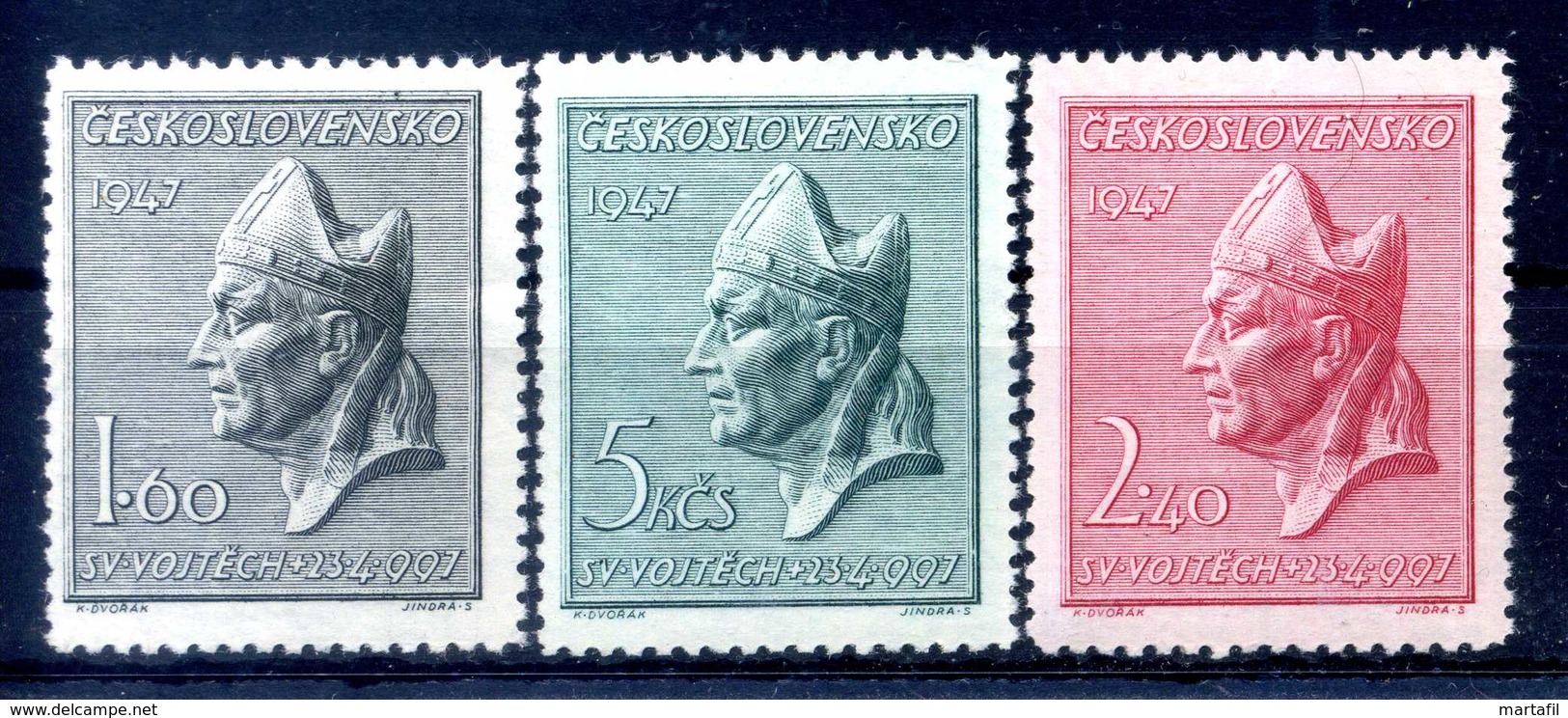 1947 CECOSLOVACCHIA SET MNH ** - Nuovi