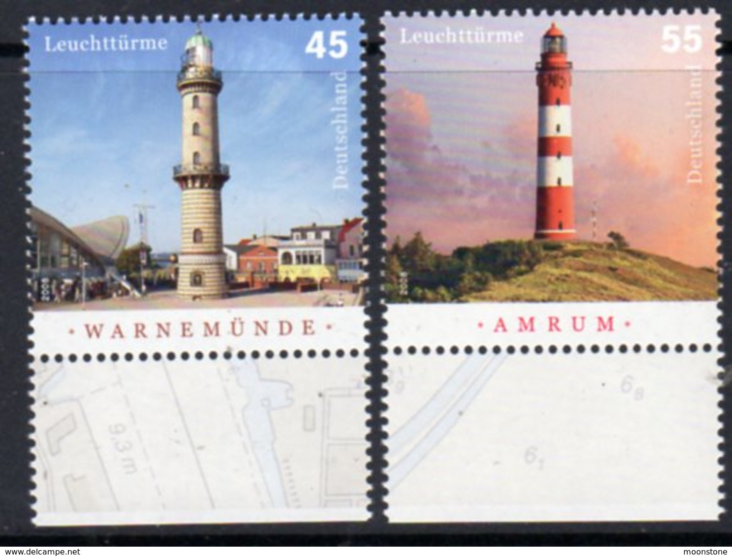 Germany 2008 Lighthouses Set Of 2, Ref. 142 - Lighthouses