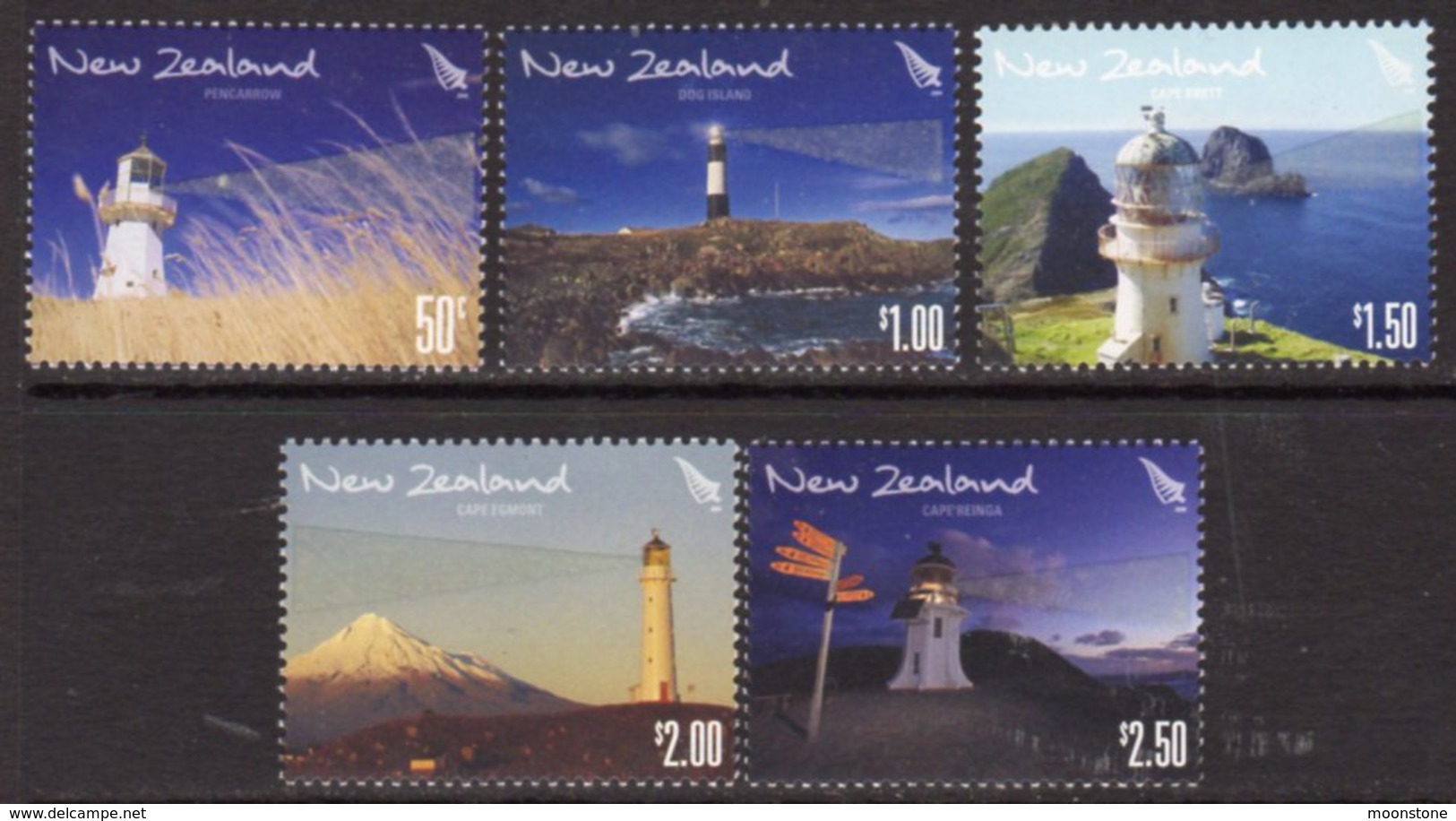 New Zealand 2009 Lighthouses Set Of 5, Ref. 143 - Lighthouses