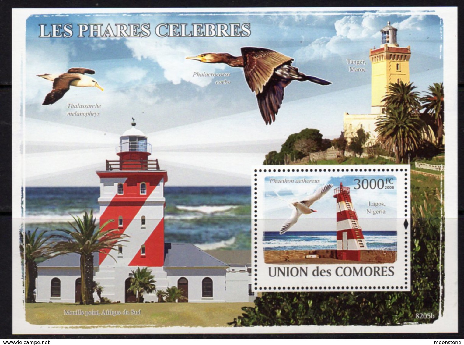 Comores Islands 2008 Lagos Lighthouse MS, Ref. 149 - Lighthouses