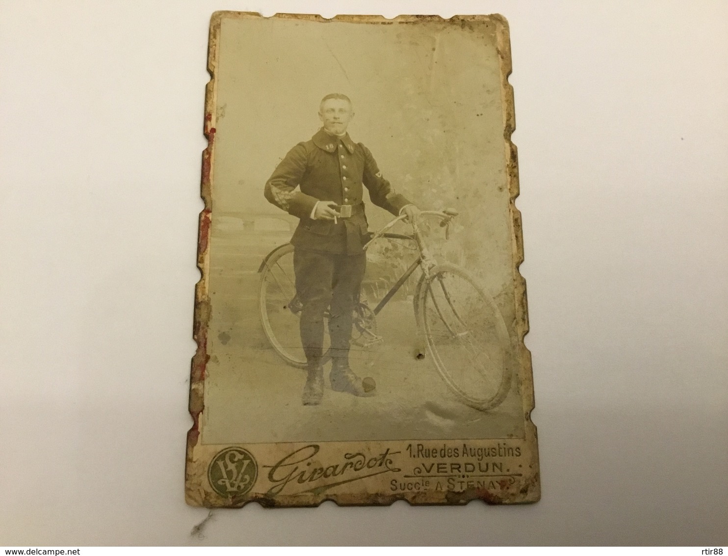 Belle Photo Carte De Visite Chasseur Cycliste Du 18ºBCP Stenay Avant 1914 - Documenten