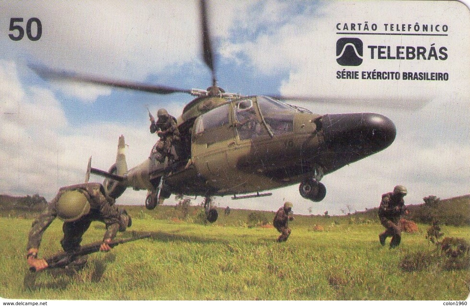 TARJETA TELEFONICA DE BRASIL (EJERCITO BRASILEÑO, COMBATIENTE AEROMOVIL - 04/96) (121) - Armee