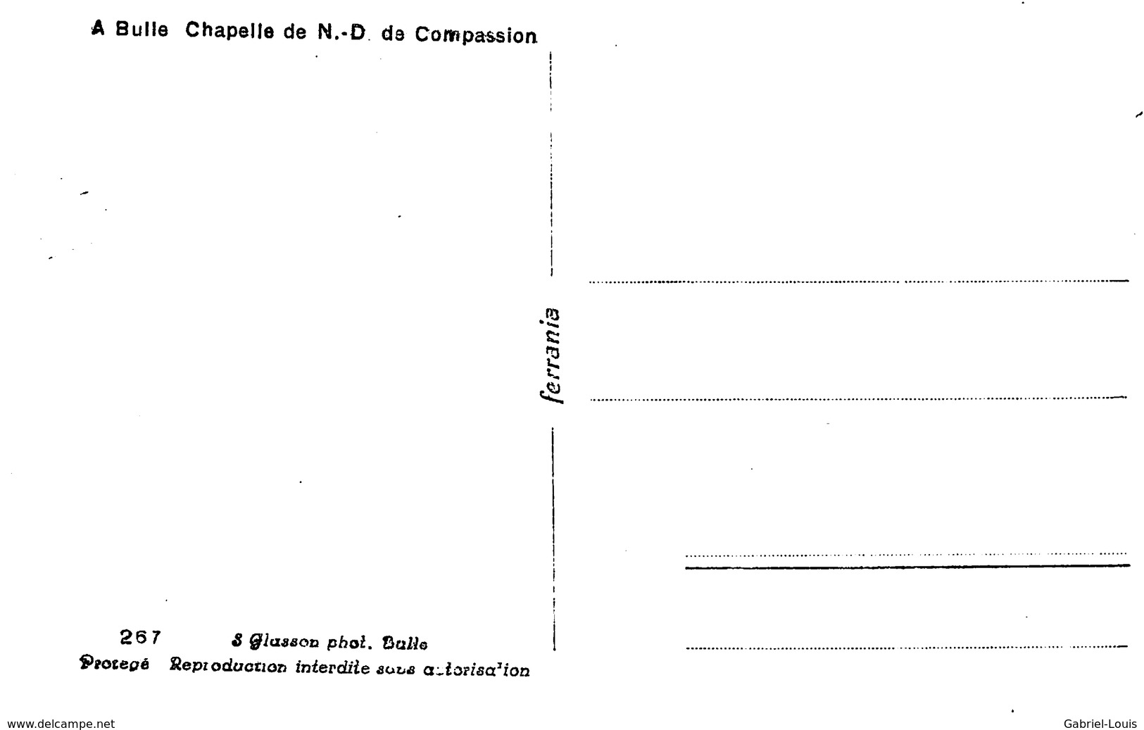 Bulle Chapelle De N-D De Compassion - Non Circulé - Chapelle