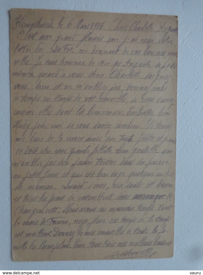 MILITARIA  GUERRE 14/18 LETTRE DU CAMP DE PRISONNIER KONIGSBRUCK  KRIEGSGEFANGENENSENDUNG GEPRUTT BIS - Unclassified