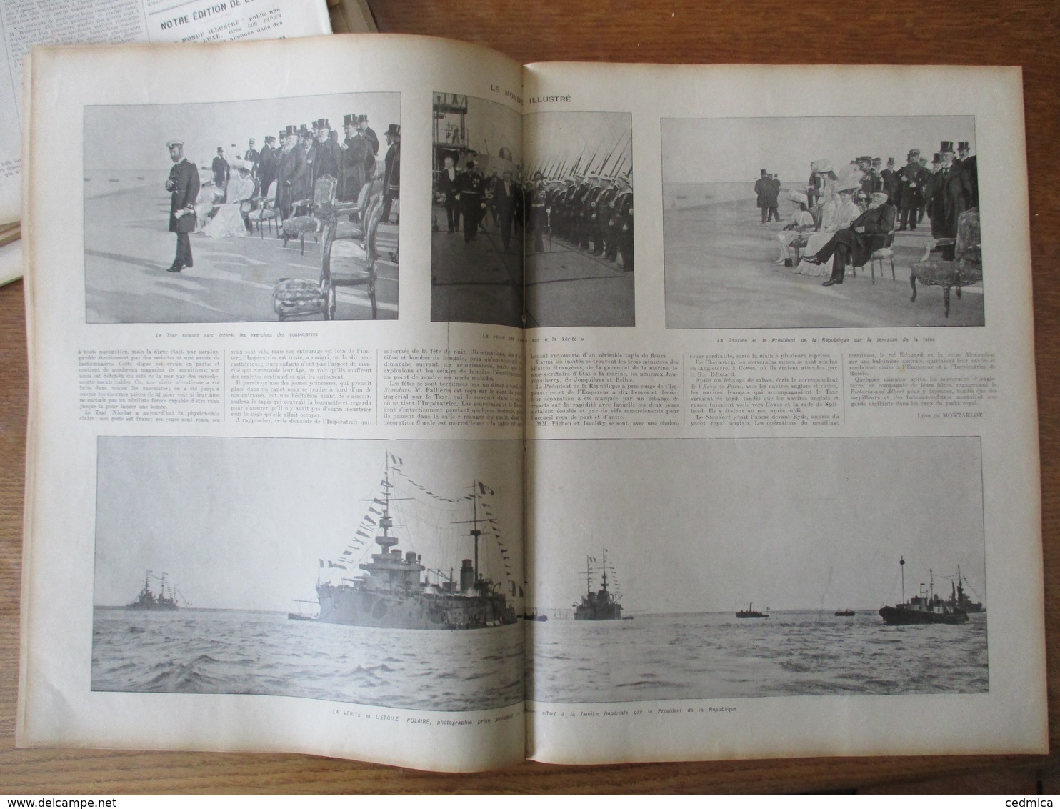 LE MONDE ILLUSTRE N°2732 7 AOÛT 1909 LE DE-THAM,L'EMPEREUR DE RUSSIE A CHERBOURG,LES ESPAGNOLS AU MAROC,LES ABRIS DU MAR - 1900 - 1949