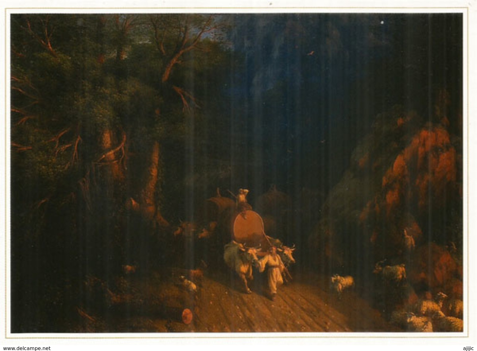 ''Le Chemin De La Forêt'' 1857, Par Ivan Aivazovsky , Musée Des Beaux-Arts De BAKU, CP Neuve 20 X 14 Cm - Azerbaïjan