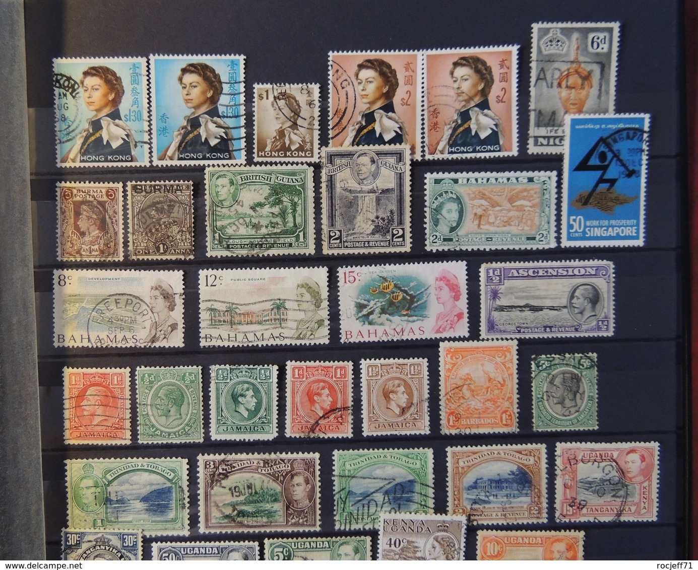 Old Stamps Collection - British Colony - 5 Scans - Collections (without Album)