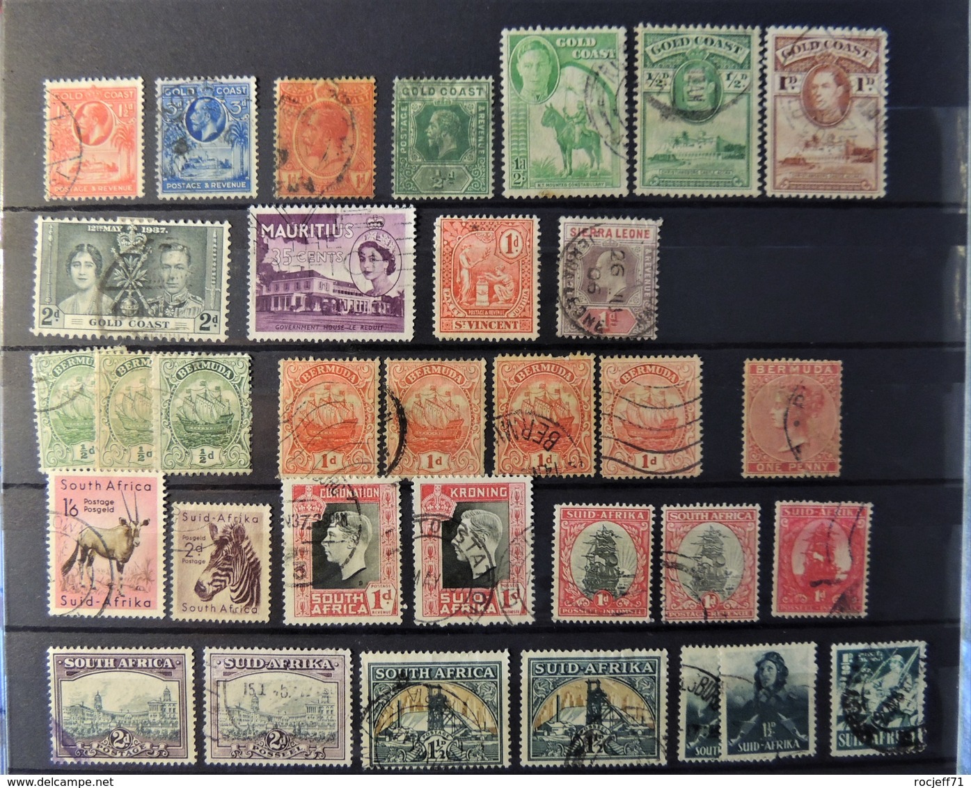 Old Stamps Collection - British Colony - 5 Scans - Collections (without Album)