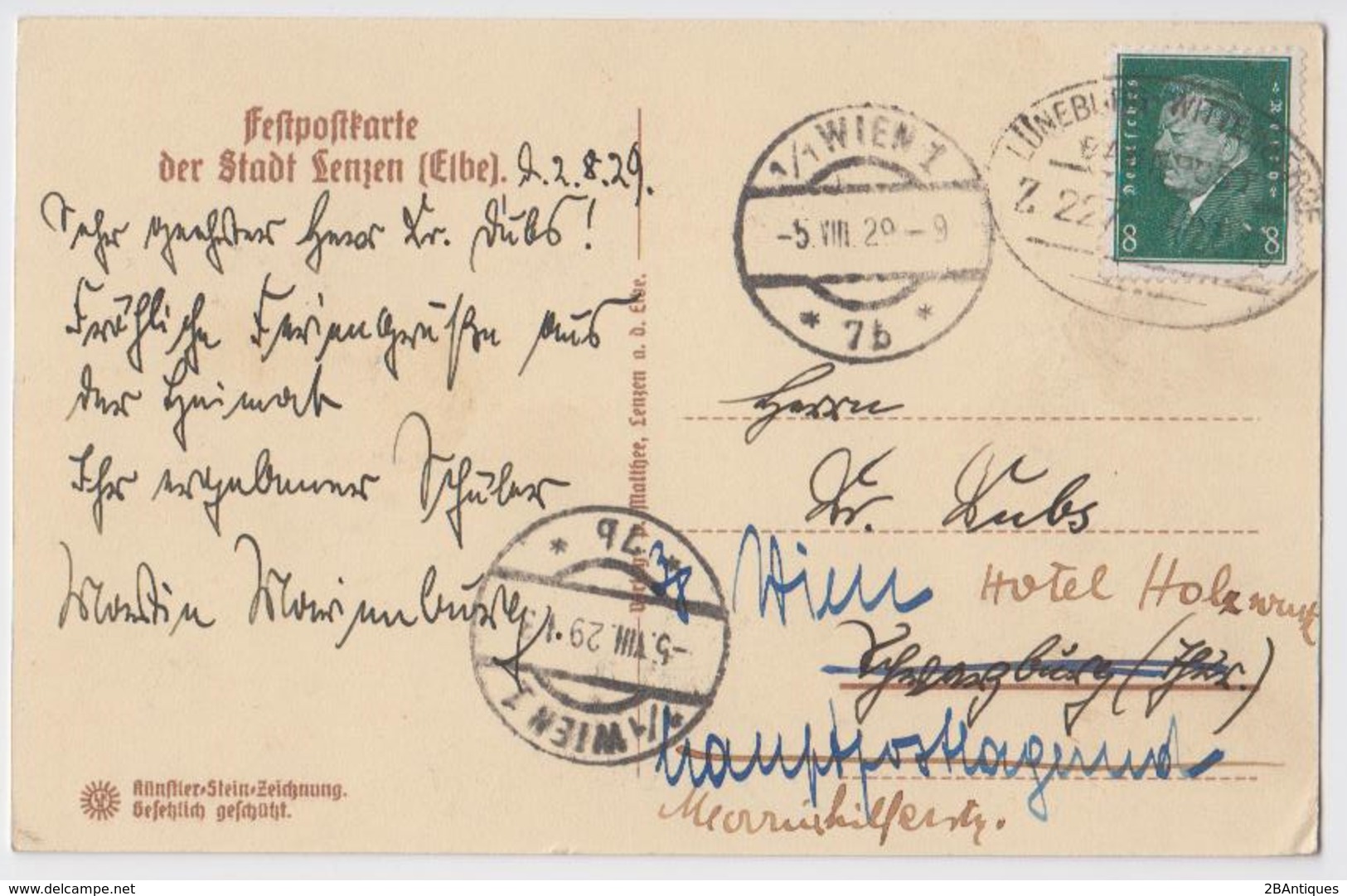 Lenzen (Elbe) - Fest-Postkarte Zum 1000-jährigen Bestehen - Lenzen