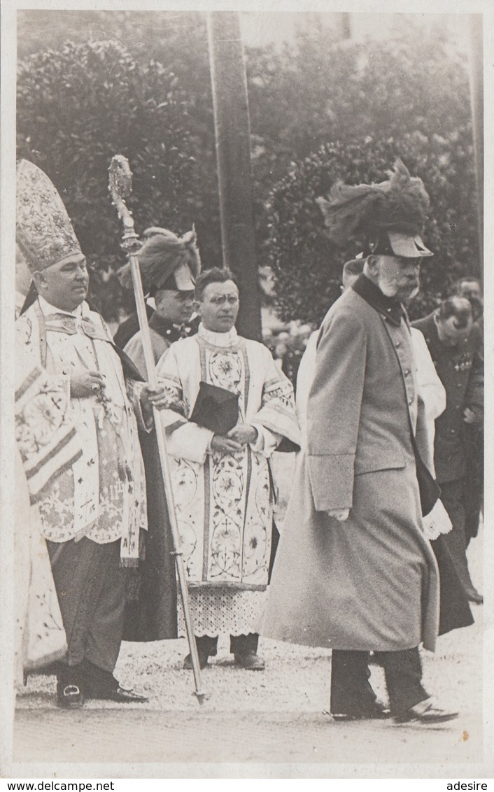 KAISER FRANZ JOSEF Und BISCHOF, Alte Fotokarte - Königshäuser