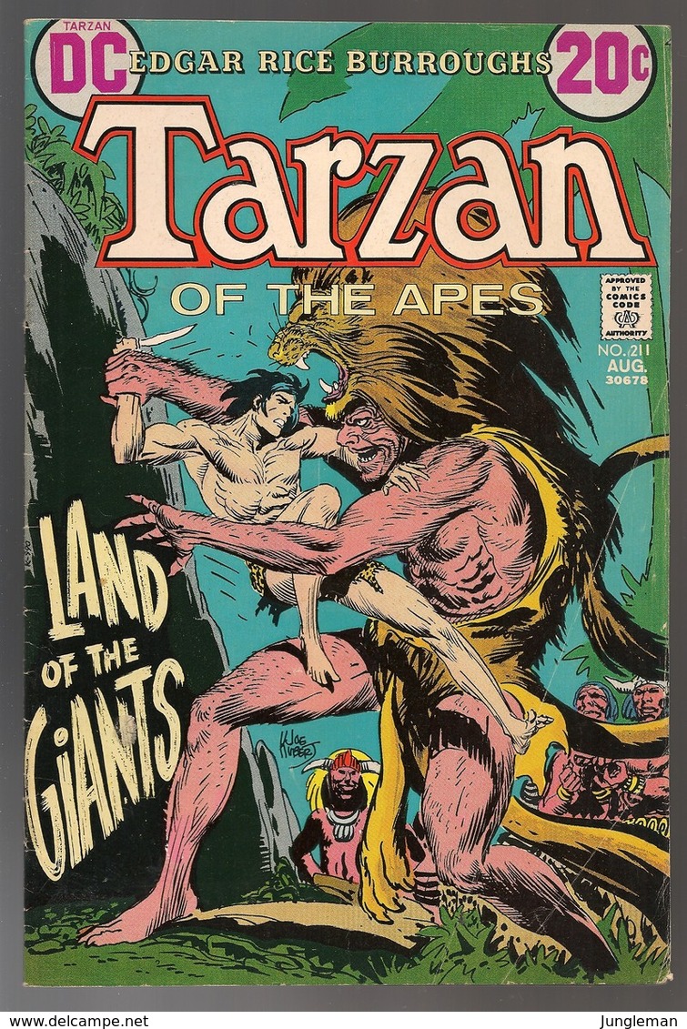 Tarzan Of The Apes Nr 211 - (In English) DC - National Periodical Publications. Inc. - Aug 1972 - Kubert - Hogarth - BE - DC