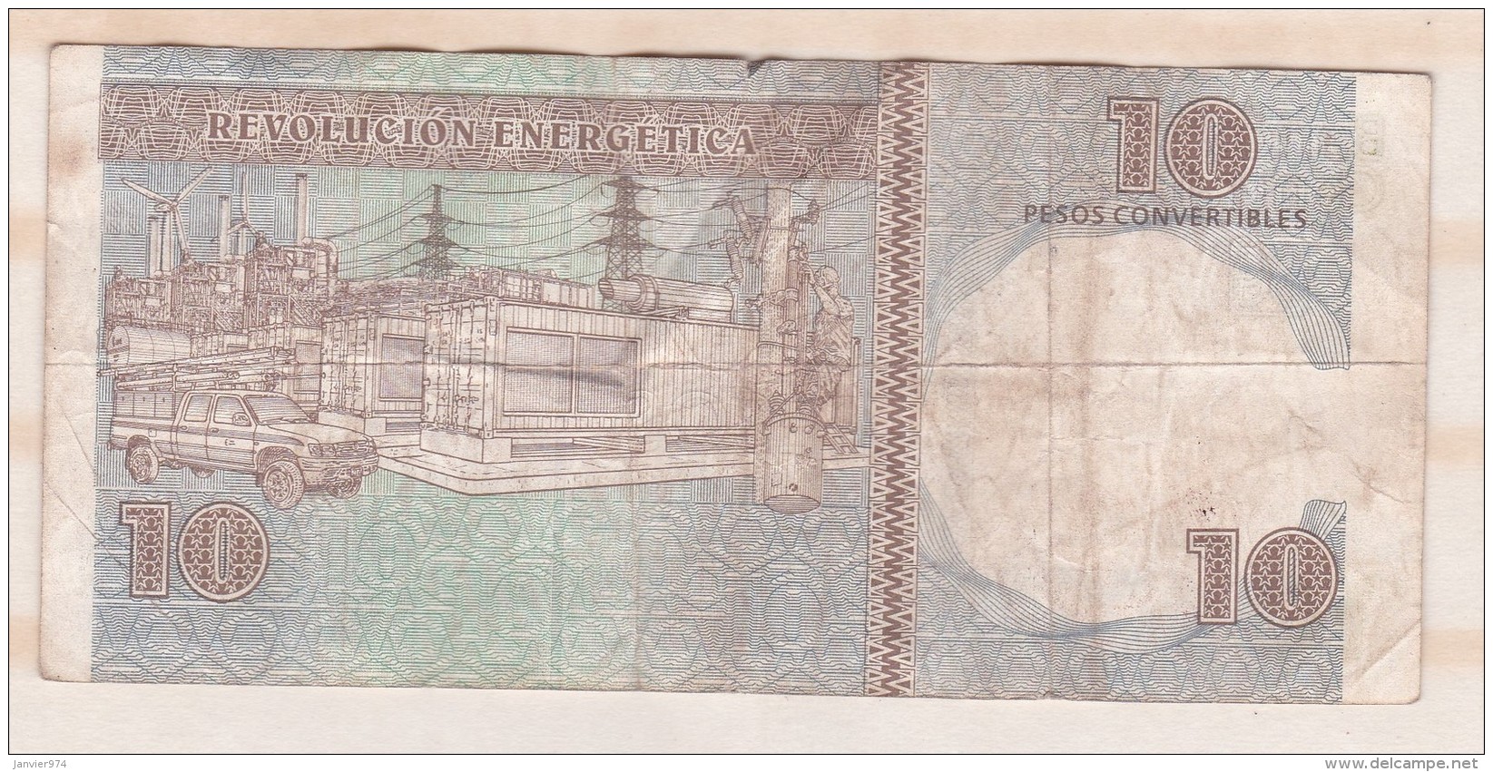 10 Pesos Convertibles 2006 , Alphabet  DC01 , N : 958707 - Cuba