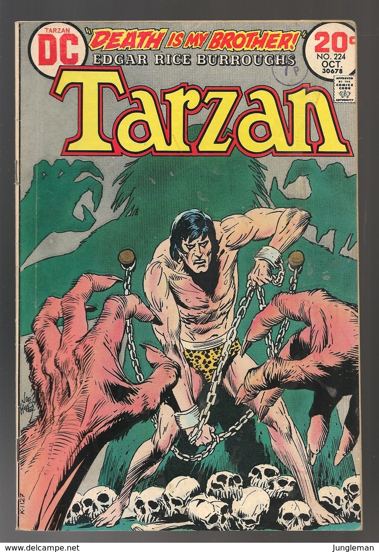 Tarzan Nr 224 - (In English) DC - National Periodical Publications. Inc. - October 1973 - Joe Kubert - BE - DC