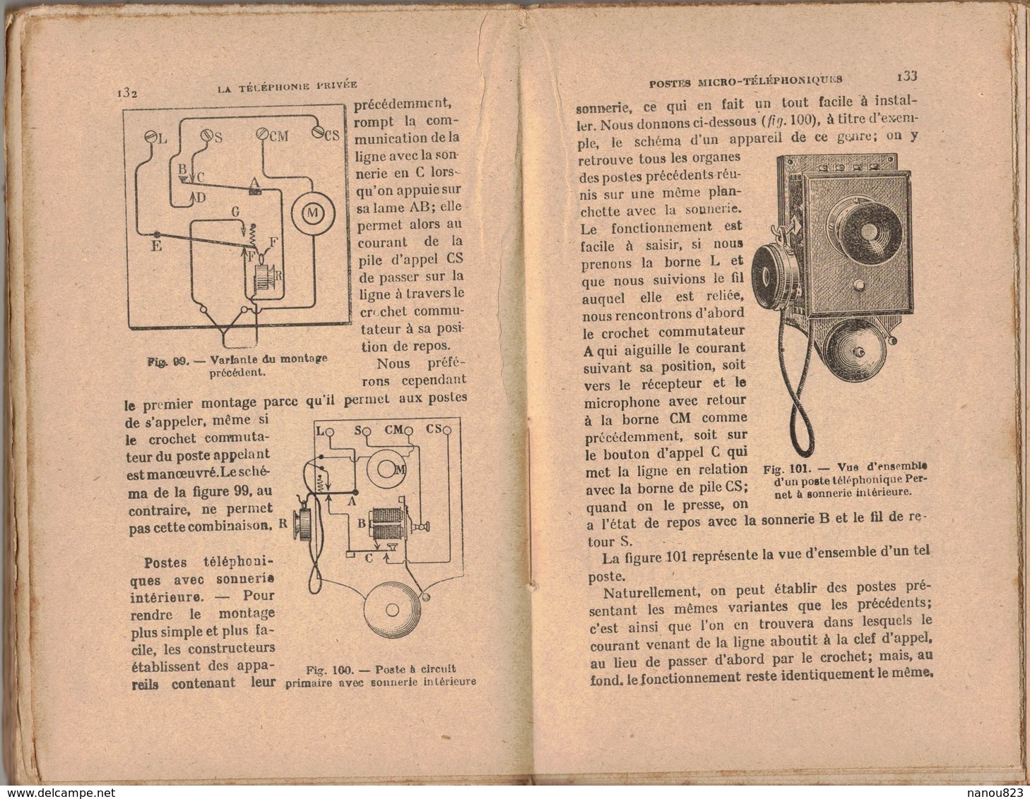 Année 1922 : ILLUSTREE ET COMMENTEE : LA TELEPHONIE PRIVEE Par A Soulier - Table Des Matières Scannée - Piles Téléphones - Telefonia