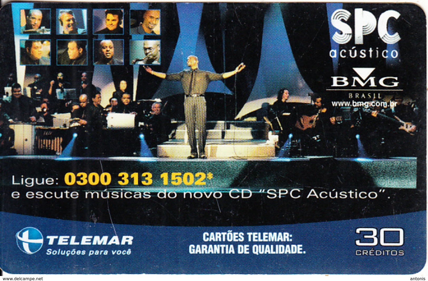 BRAZIL(Telemar) - BMG, So Pra Contrariar/SPC Acustico, Tirage 103300, 05/02, Used - Brazil