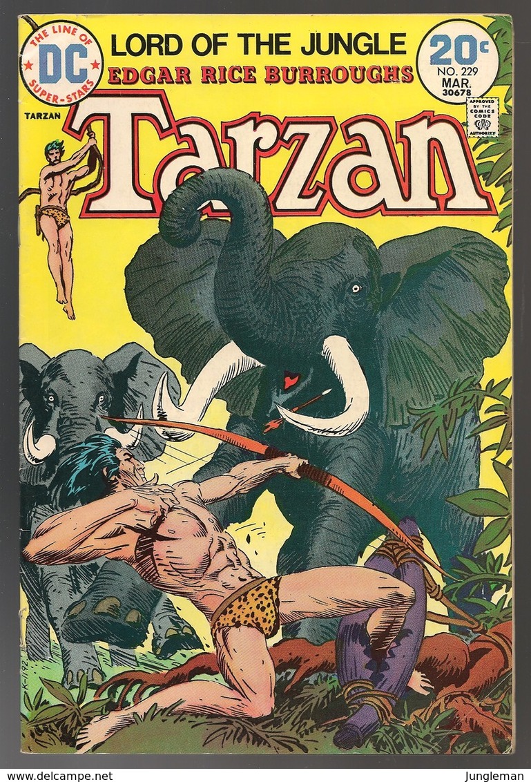 Tarzan Nr 229 - (In English) DC - National Periodical Publications. Inc. - March 1974 - Joe Kubert - BE - DC