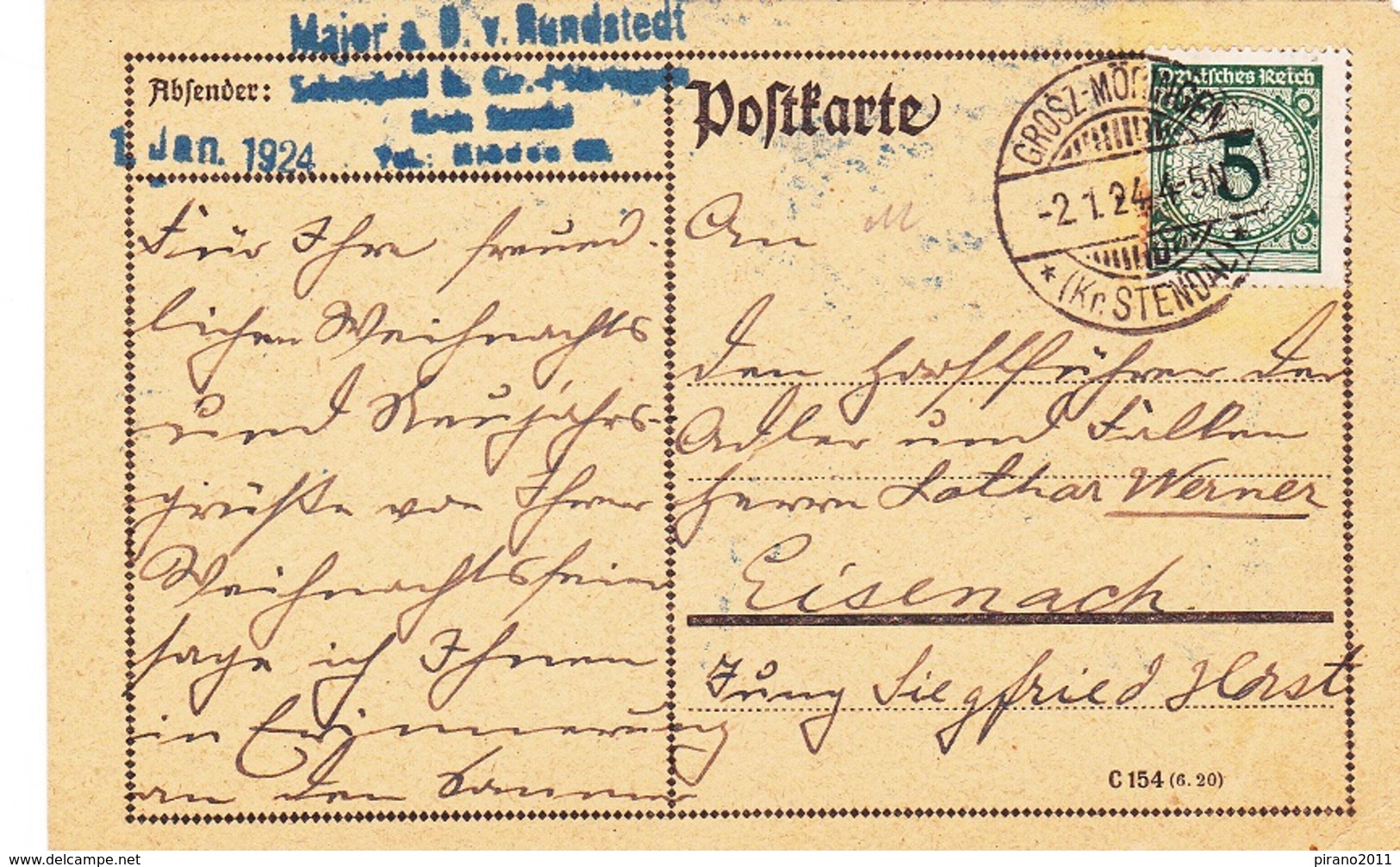 3 Karten, Deutsches Reich 1922 / 1923 - Lettres & Documents