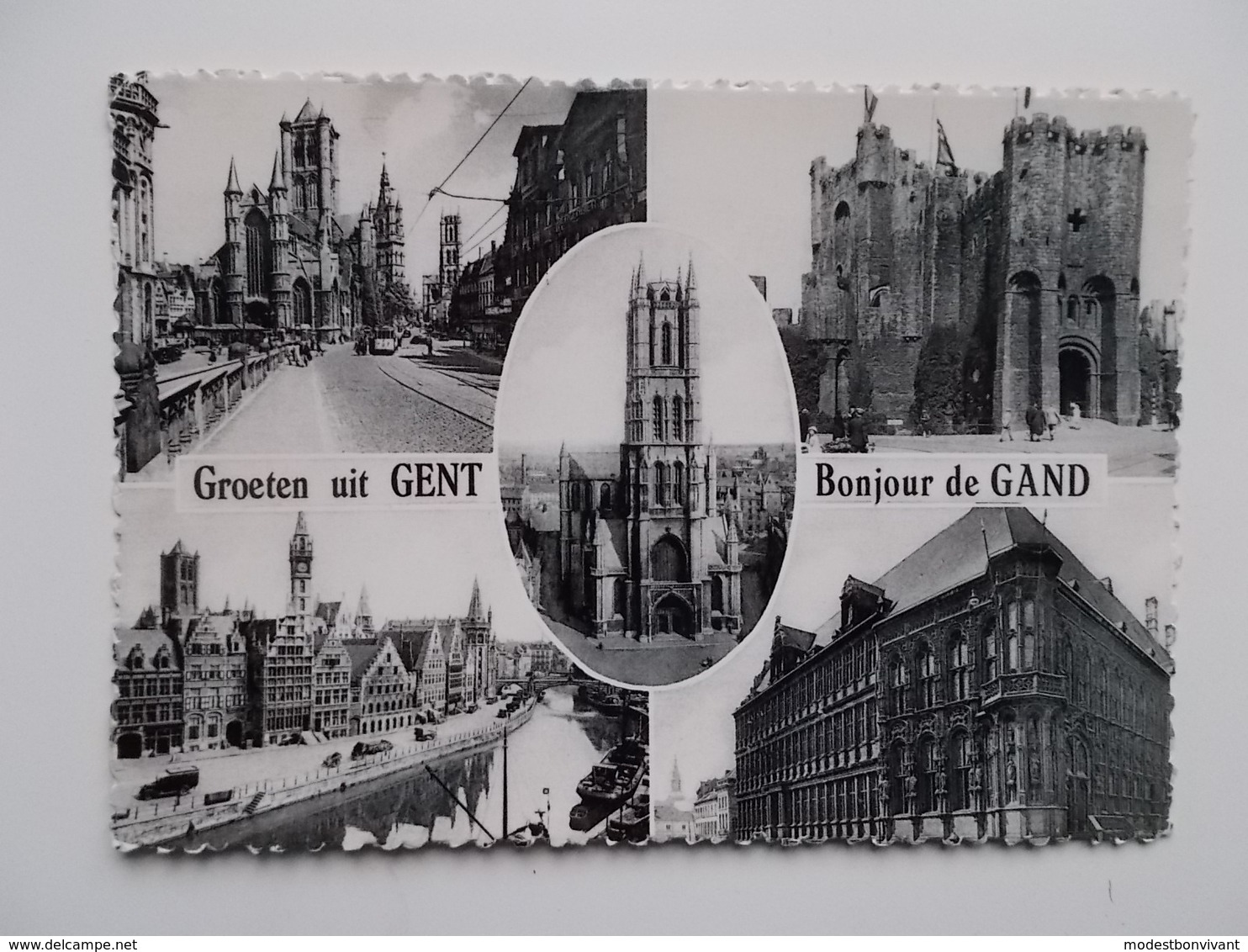 Groeten Ui GENT , Multi-zicht Kaart , 1969 - Gent