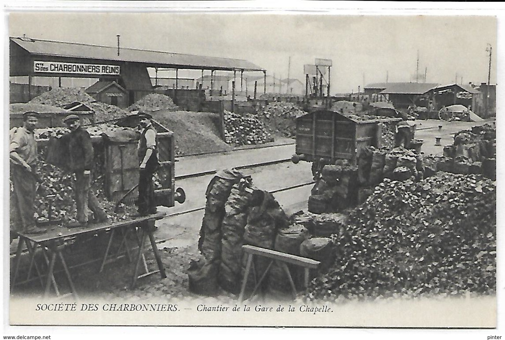 PARIS - Société Des Charbonniers - Chantier De La Gare De La Chapelle - Arrondissement: 18