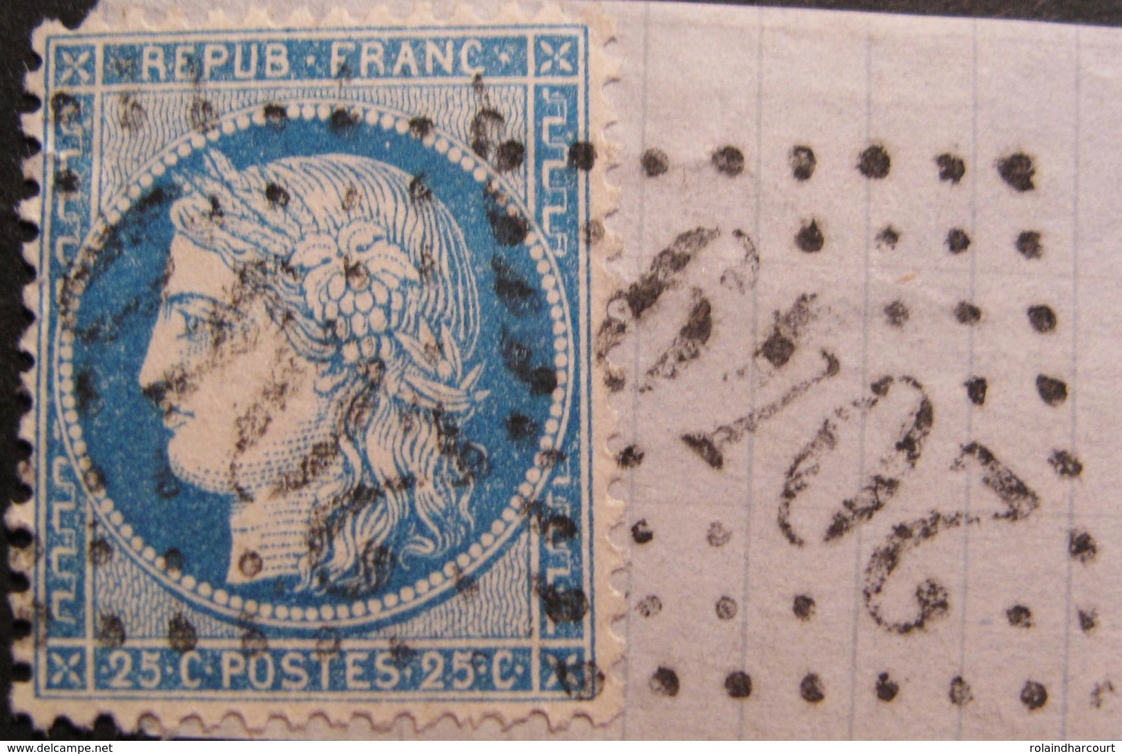 R1494/232 - CERES N°60A (sur Fragment) - GC 2049 : LIMOGES (Haute Vienne) - 1871-1875 Cérès