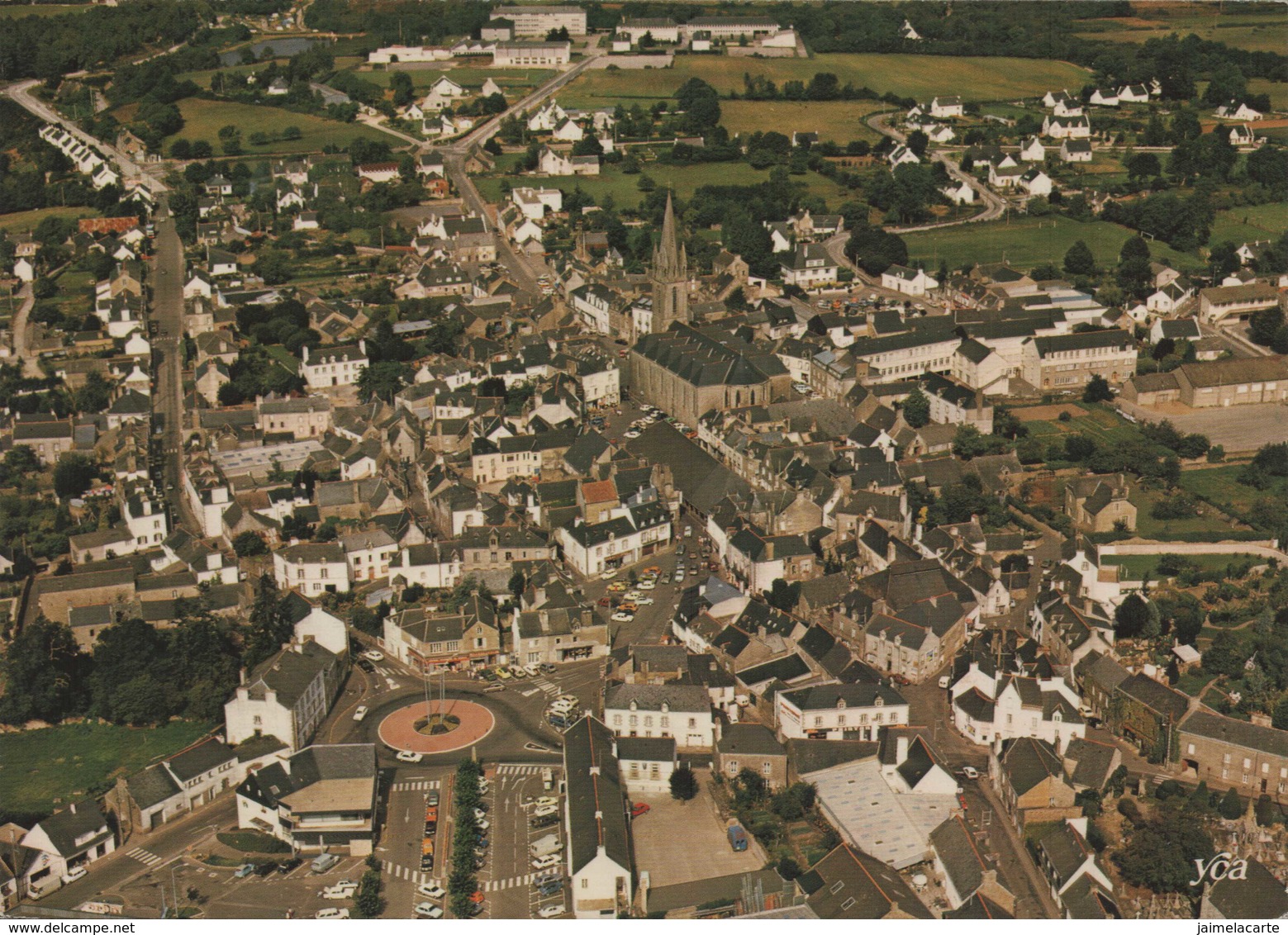 56 MORBIHAN BRETAGNE ENTRE VANNES ET ROCHEFORT QUESTEMBERT VUE AERIENNE - Questembert